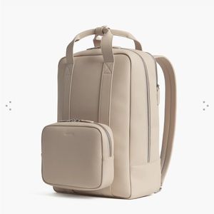 Beautiful MONOS backpack vegan ivory.  Great for travel or school